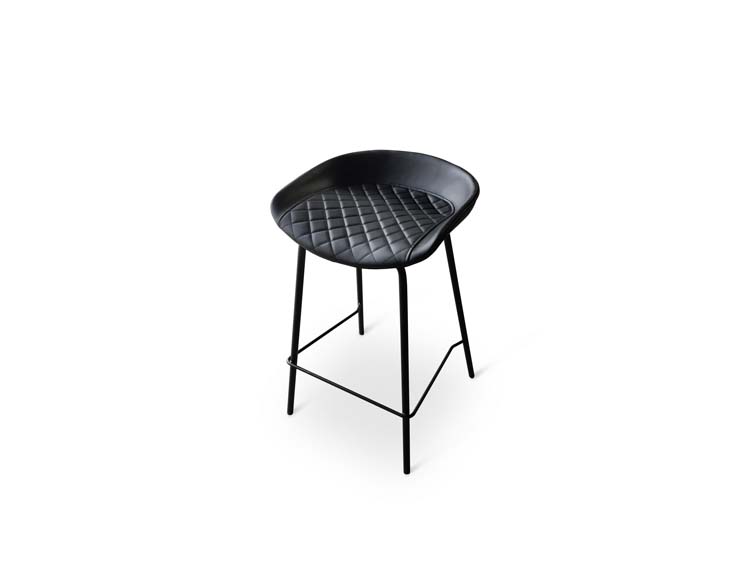 Chaise de bar Ybert noire