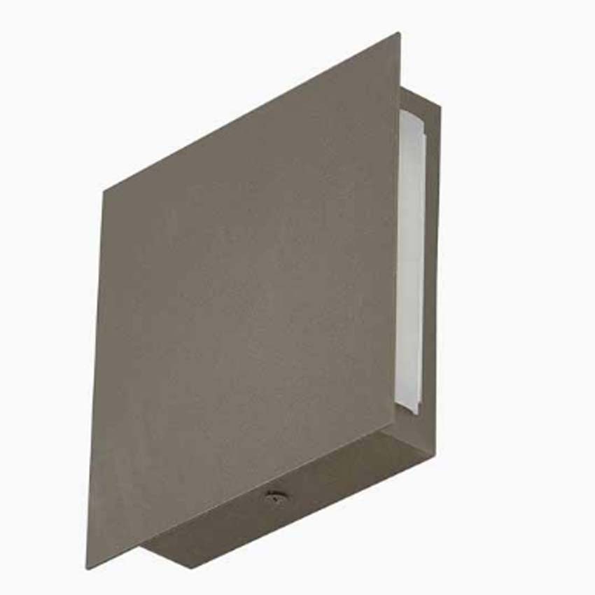 Applique murale - Bronze - 15x15x3,5cm - LED - 6W - 3000K