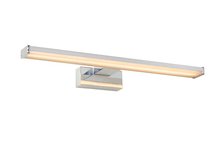 Spiegellamp badkamer - chroom - LED - 8W - 3000K - IP44