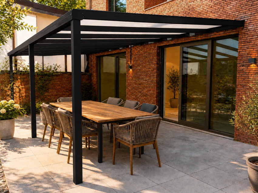 Toiture de terrasse Shadow noir 5x4m
