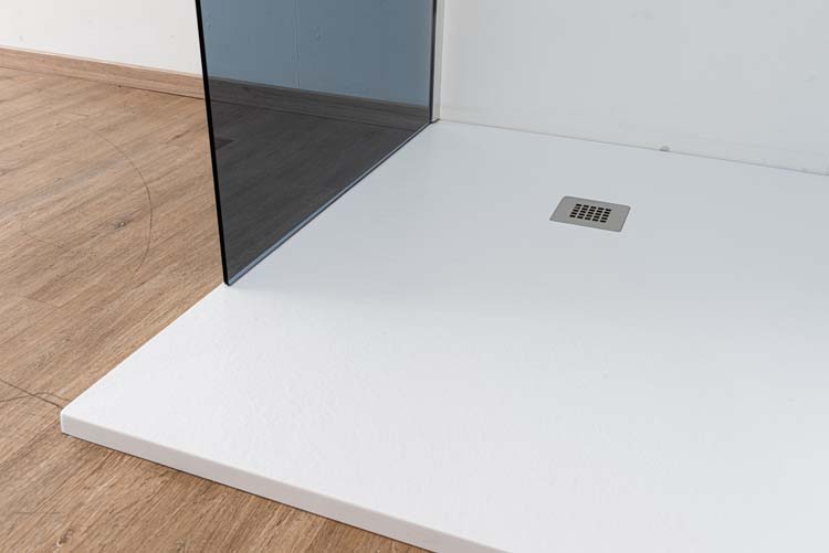 Inloopdouche Anais grijs glas met chroom profielset 107x200cm