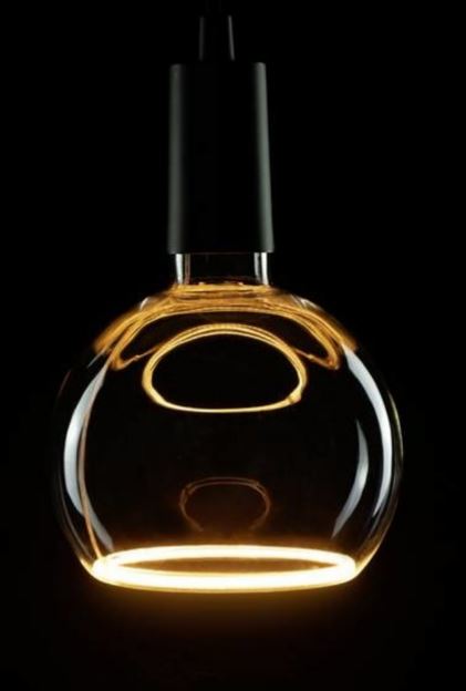 Led floating globe - Ø20 cm - E27 - 1x6W - Smokey grey