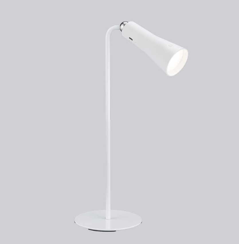 Bureaulamp - wit - 20x12x36cm - dimbaar - LED - 1x2W - 3000K - USB-C