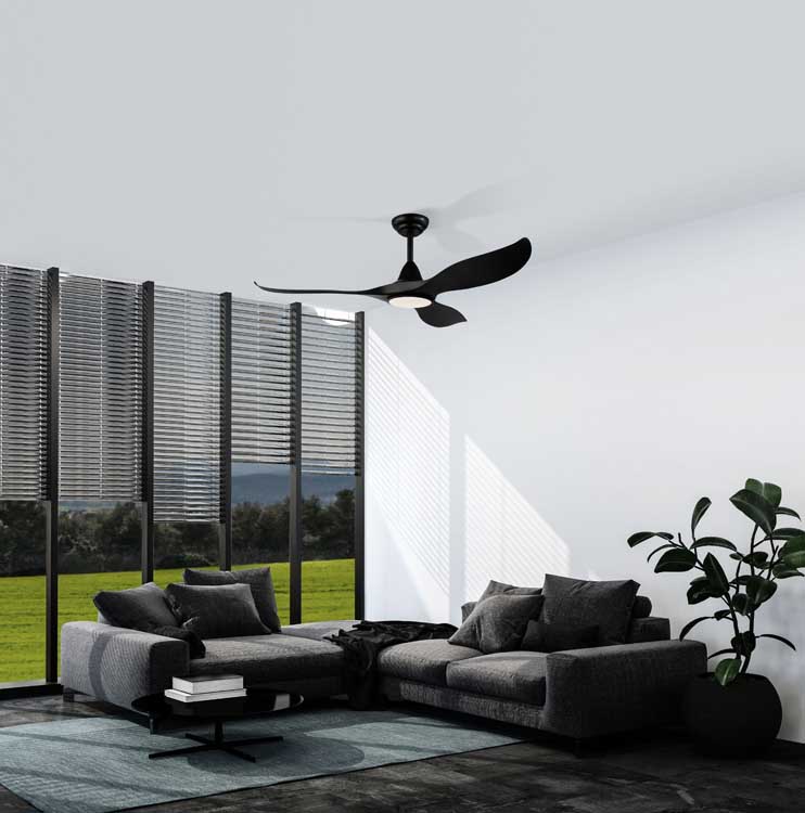 Plafonnier Ventilateur LED DC diam132Cm 15W 2000 Lm