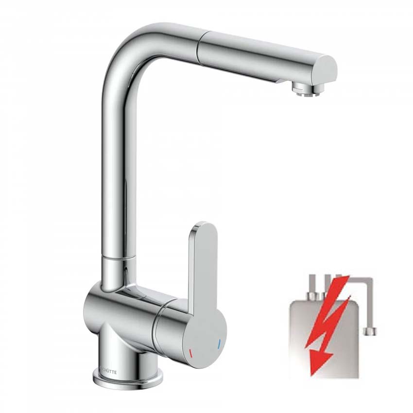 Robinet de cuisine Levi chrome avec bec extractible