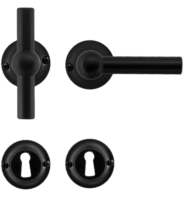 Poignée de porte pro noir Pienz T+L