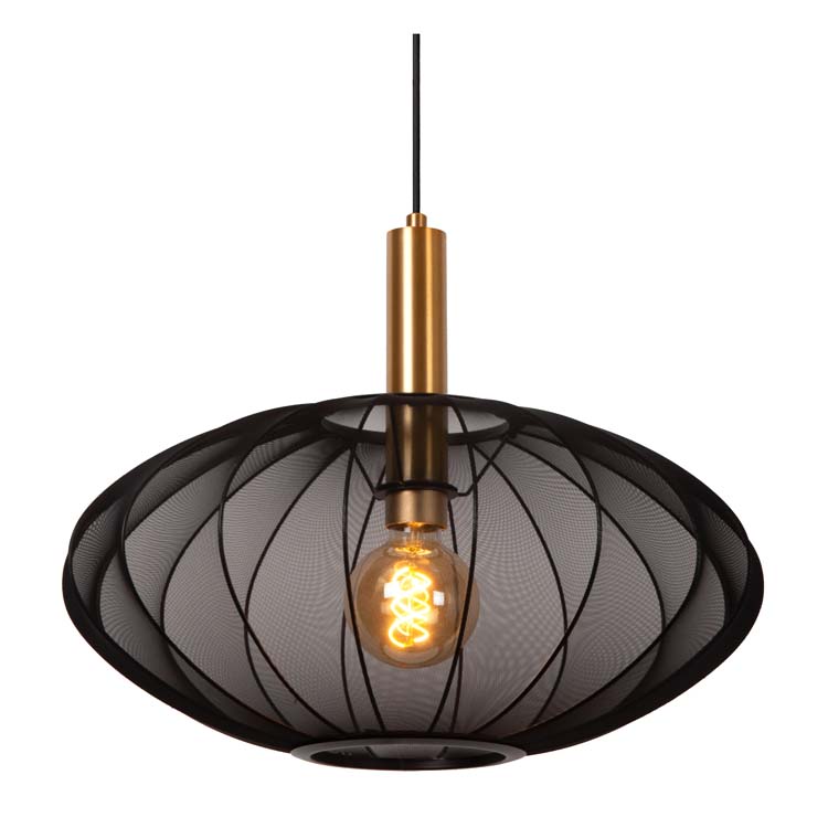 CORINA - Hanglamp - Ø 50 cm - 1xE27 - Zwart