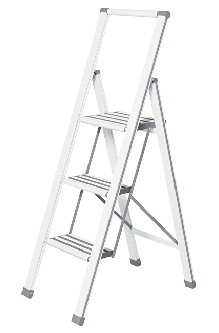 Escabeau Wenko Premium 3 marches blanc