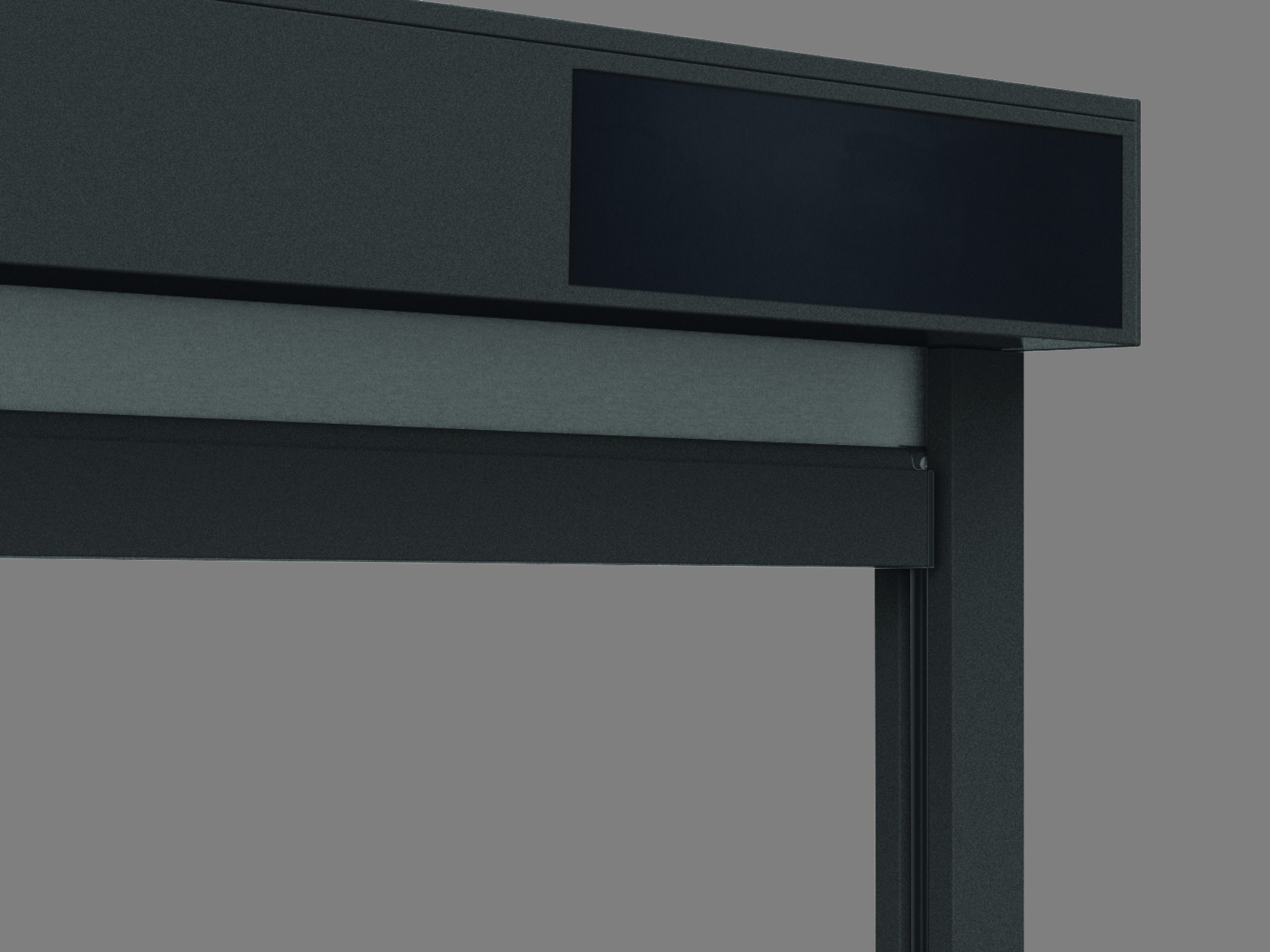 Store vertical extérieur Vinz L anthracite solaire droite sur mesure