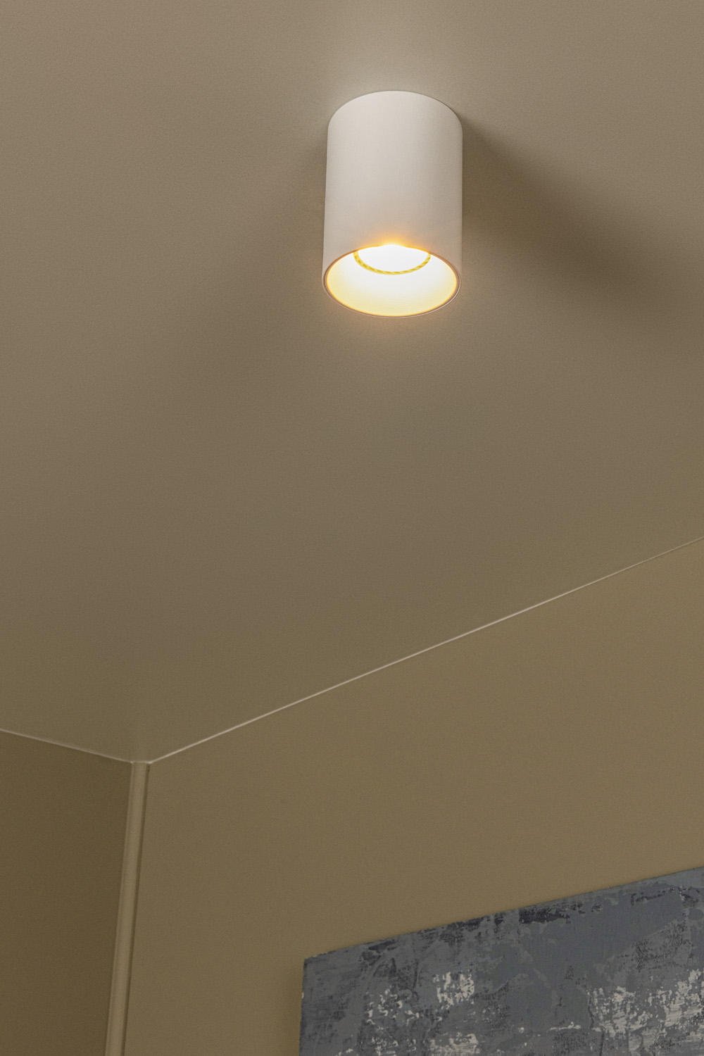 Spot plafond - Ø8cm - 1XGU10 (MR16) - Des anneaux interchangeables inclus - Blanc