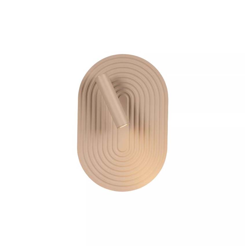 Lucide Essential Carmino - Applique murale - LED - 1x14W 2700K - Taupe