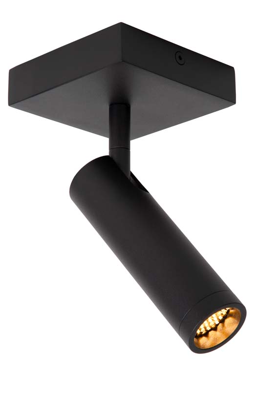 Spot plafond - Noir - Ø10cm - E27 - 1x40W