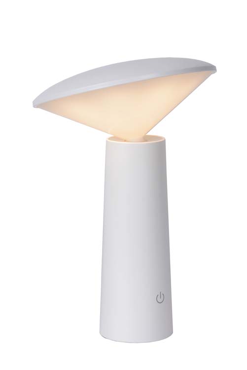 Lampe de table Extérieur - Ø 13,7 cm - LED Dim. - 1x4W 6500K - IP44 - Blanc