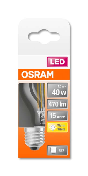 LED lamp retro clp40 E27 4W warm wit filament