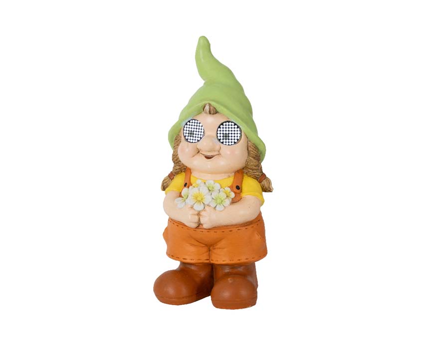 Beeld kabouter vrouw multicolor 15x26,2x37cm