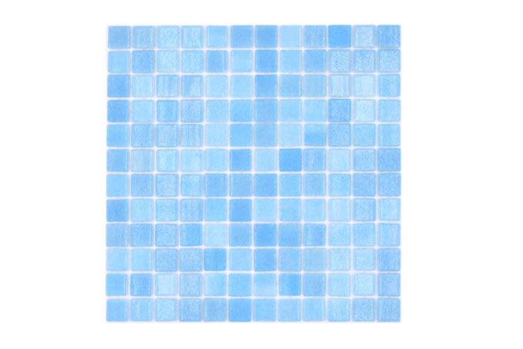 Mosaïque Eco turquoise brillant 31,6x31,6cm