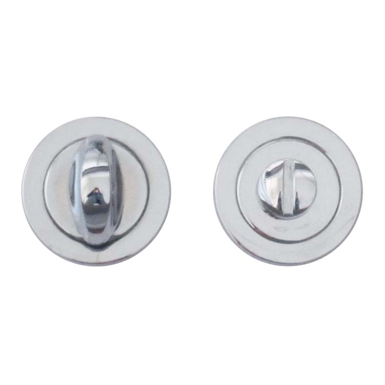 Quincaillerie toilette rond rosace tournante chrome