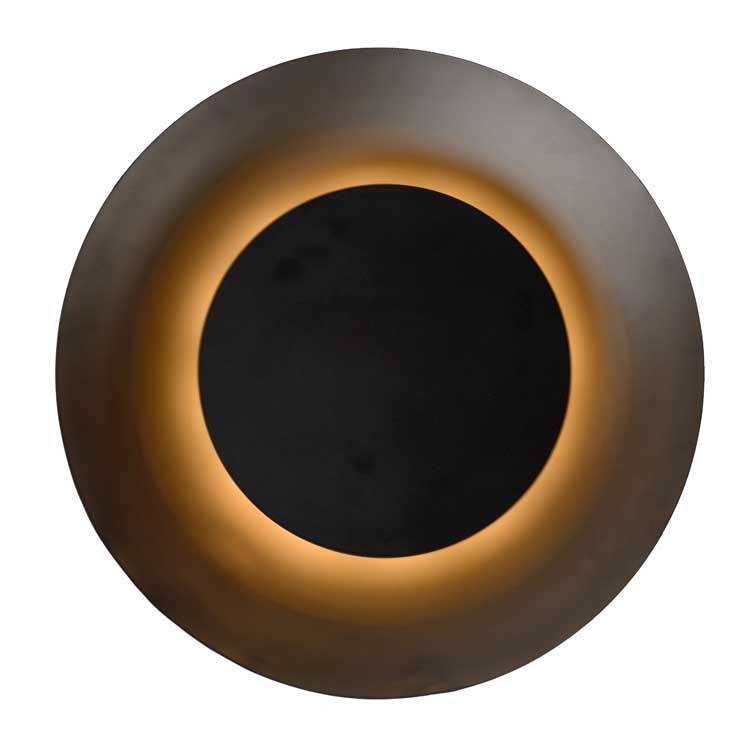 Lucide FOSKAL - Plafonnier - Ø 34,5 cm - LED - 1x12W 2700K - Noir
