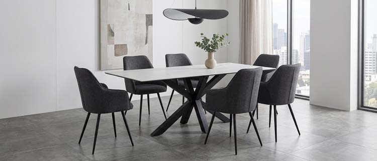 Eetkamertafel Volcano wit