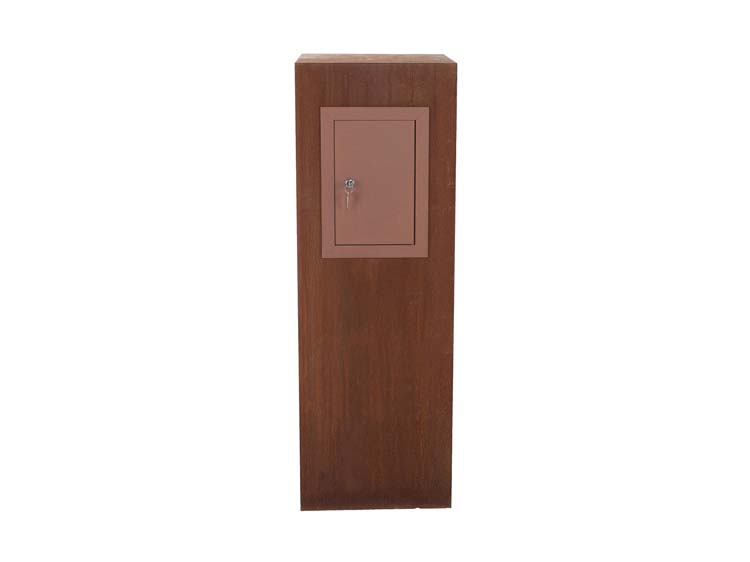 Boîte aux lettres Aubel métal rouillé