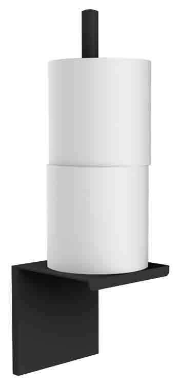 Wc-rolhouder voorraad Allibert Loft Game zwart mat