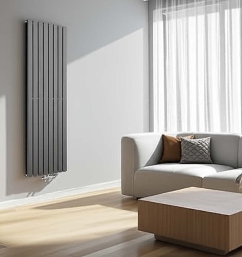 Designradiator Xandra grijs 180 x 54.4 cm 1752 Watt