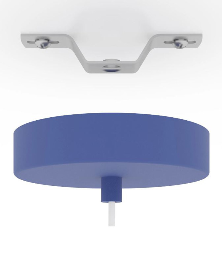 Hanglamp - roze/blauw - Ø23x110cm - dimbaar - E27 - 1x40W