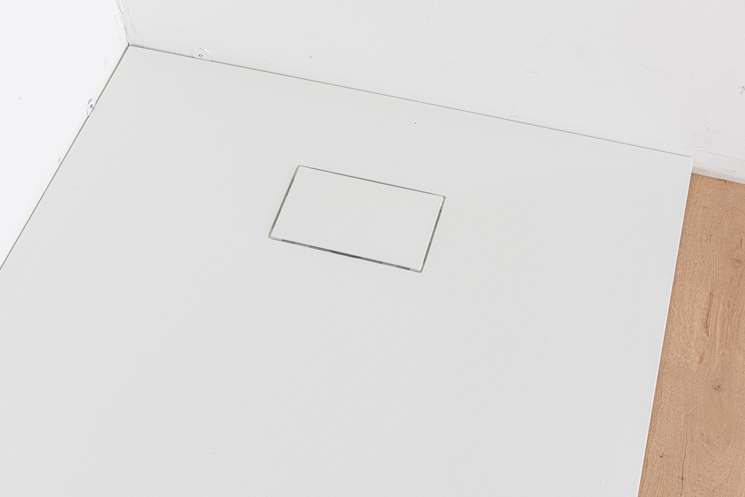 Receveur de douche Moby SMC blanc mat aspect ardoise 120x80cm