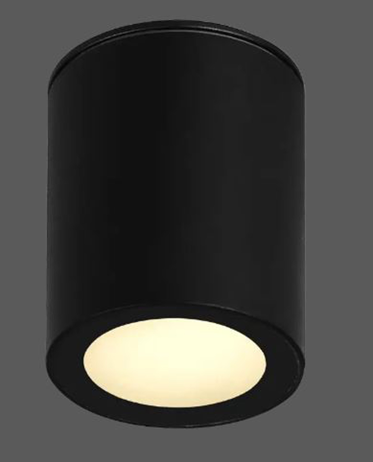 Spot de plafond - noir - 7x7x9cm - GU10 (MR16) - IP65 - ampoule non incluse