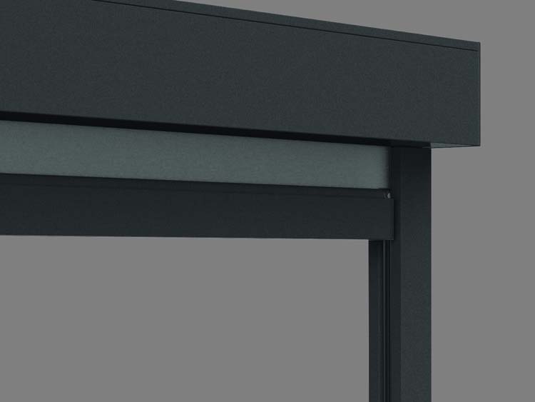 Store vertical extérieur Vinz S anthracite somfy moteur gauche sur mesure