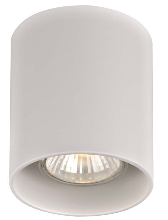 Plafonnier Blanc Ronde GU10 MAX 50W IP20