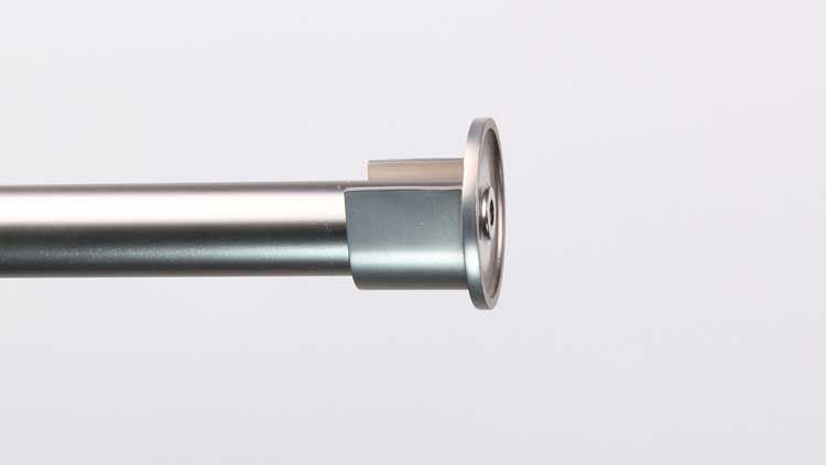 Eindkap tussen 2 wanden chroom-mat 20mm