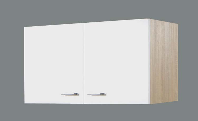 Armoire de cuisine Budget armoire suspendue blanche 100x84cm