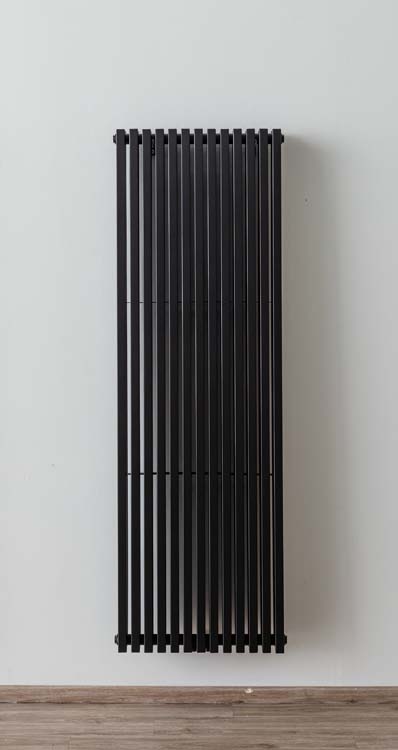 Radiateur design Devon double 180x58,5cm noir mat 2678Watt
