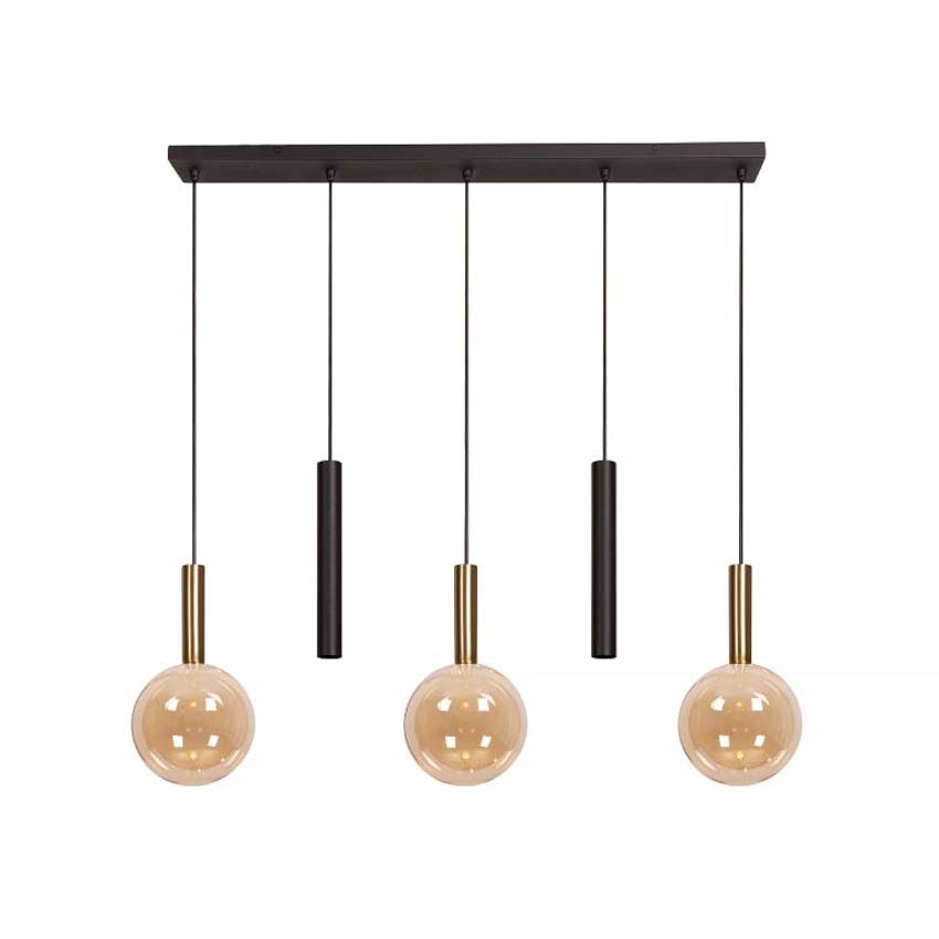 Lucide Vibes Josiane - Suspension - 3xG9 - Ambre