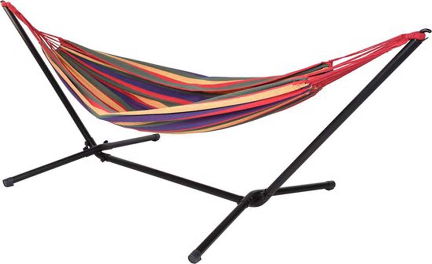 Hangmat met metalen standaard 200x150cm