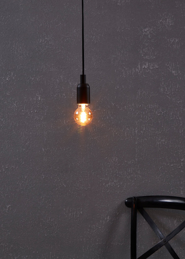 Lampe LED - E27 - ambre - Ø6cm - dimmable - 1x4W - 145lm - 2000K - 1 pièce