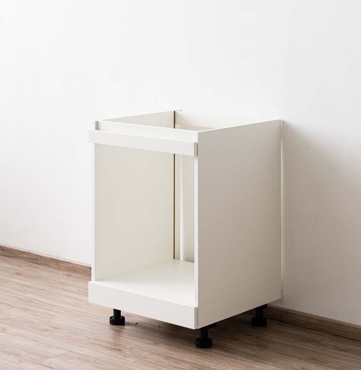 Armoire de cuisine Plenti meuble bas pour four blanche 60x78cm
