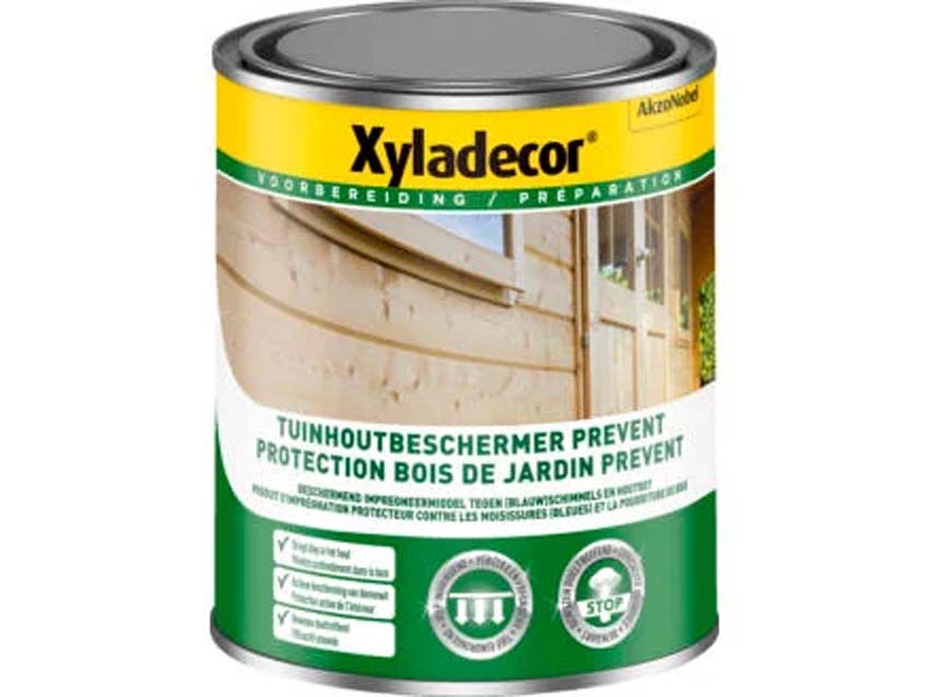 Lasure protectrice pour bois de jardin Xyladecor Prevent 750ML
