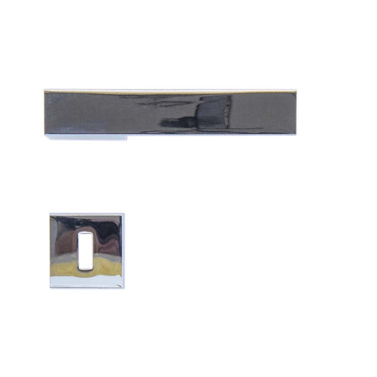 Poignée de porte pro arezzo chrome rosace barbe