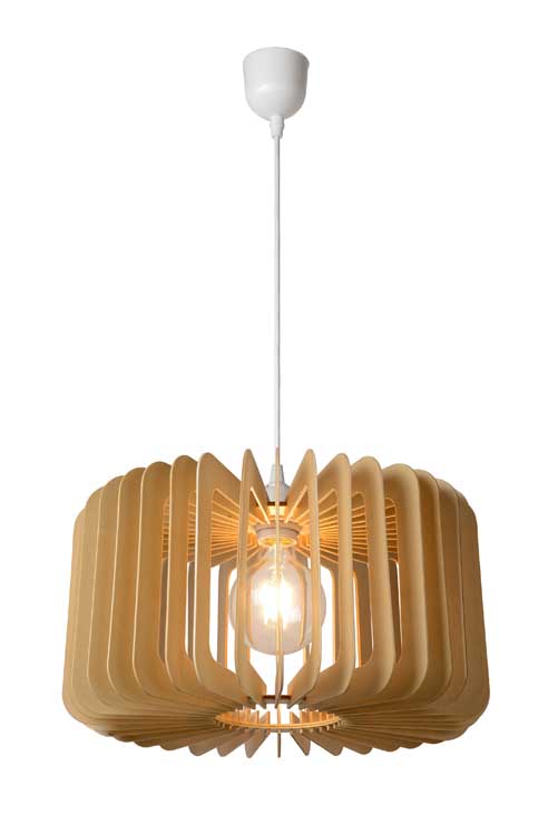 Lucide ETTA - Suspension - Ø 39 cm - E27 - Bois clair