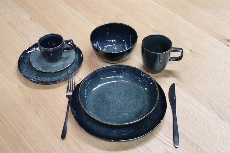 Assiette profonde Mielo 21.5x5 cm saphir