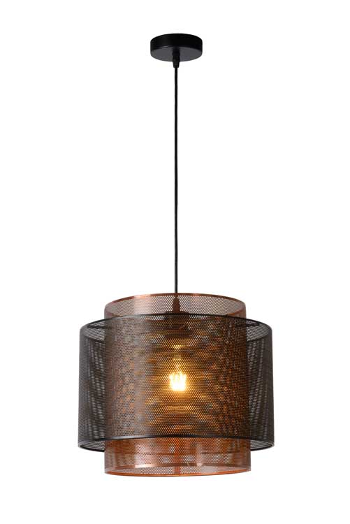 Lucide ORRIN - Suspension - Ø 34 cm - E27 - Noir