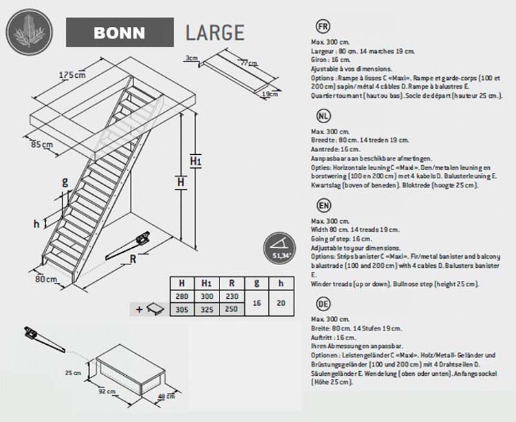 Molenaarstrap Bonn Maxi 300 x 80 cm