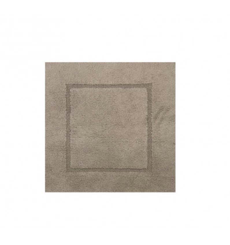 Tapis de bain Cosibel en coton beige 59x59cm
