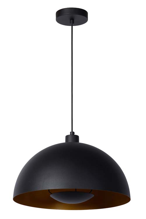 Lucide SIEMON - Hanglamp - Ø 40 cm - 1xE27 - Zwart
