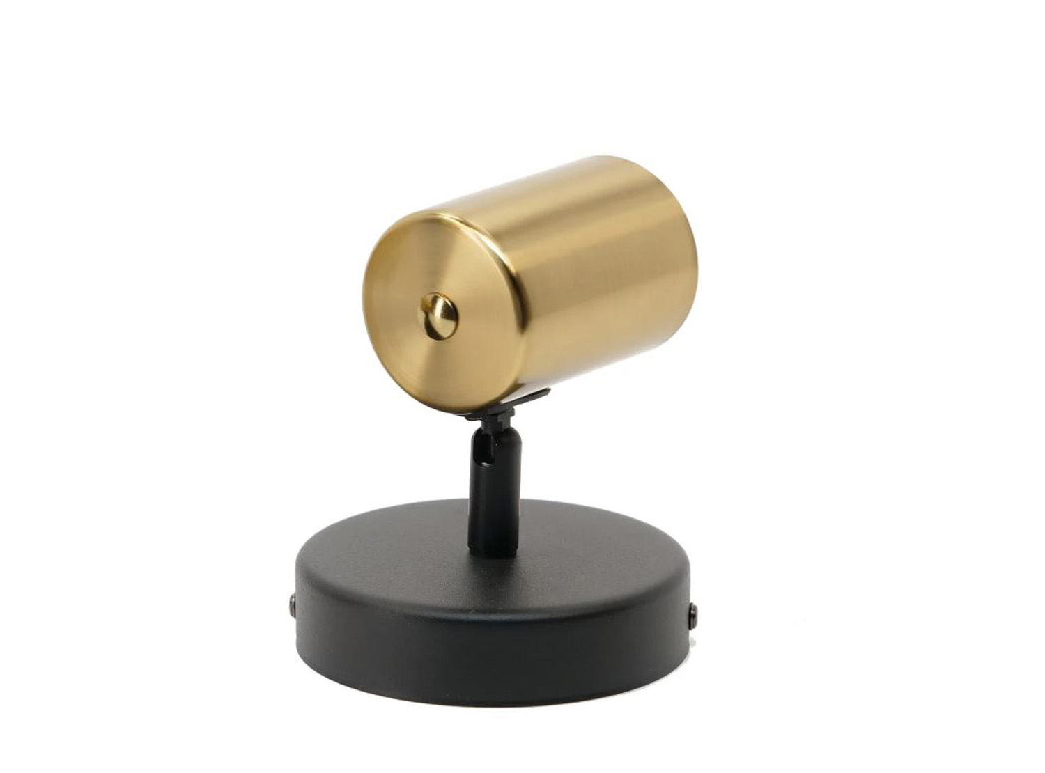 Spot en saillie - laiton brossé/noir - L11cm - 1xGU10 max. 5W - IP44 - ampoule non incluse