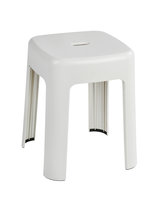 Badstoel Wenko Alaska 37x37x45,5cm wit