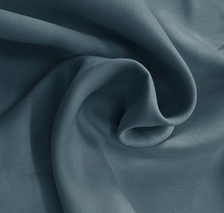 Overgordijn verduisterend denim blauw 140x270cm met haken
