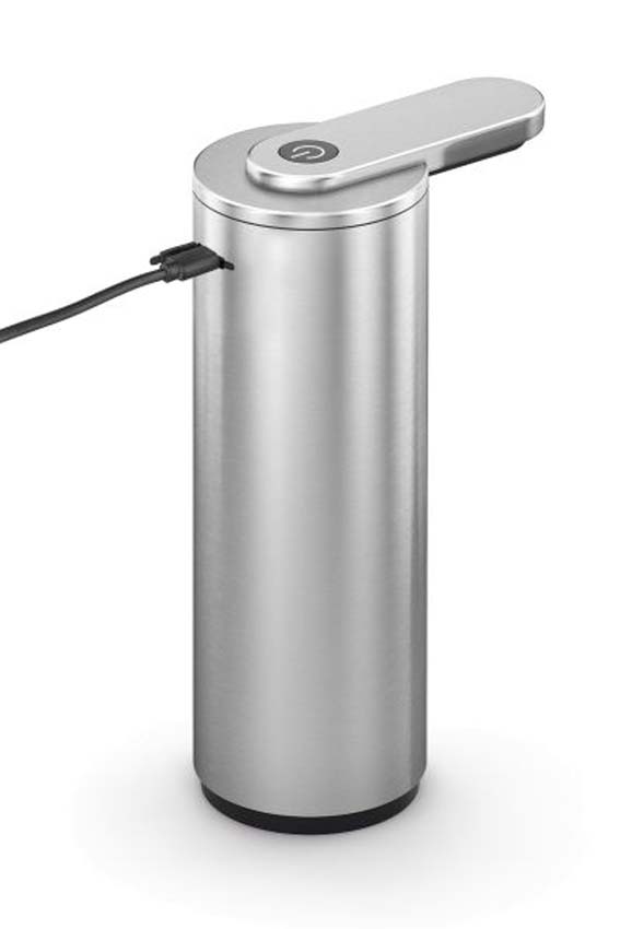 Distributeur de savon Zack Tervo en acier inoxydable argenté 200ml